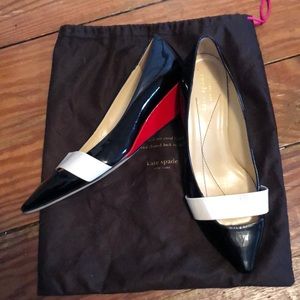 Kate Spade point toe mini wedges